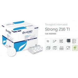 TOVAGLIOLI INTERCALATI PURA CELLULOSA 16x24cm 150pz STRONG LUCART
