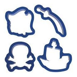 SET TAGLIABISCOTTI PIRATI 4pz