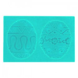 STAMPO IN SILICONE UOVA PASQUA ART.30338