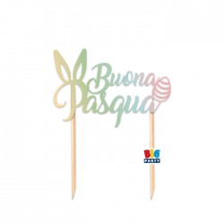 CAKE TOPPER 20x20cm BUONA PASQUA