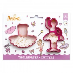 TAGLIAPASTA PLASTICA SET 2pz BALLERINA E TUTU
