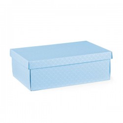 SCATOLE F/COP EASY 38x26x13cm MATELASSè AZZURRO