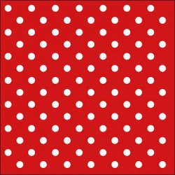 TOVAGLIOLI 33x33 DOTS RED 20pz
