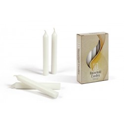 CANDELE STEARICHE BIANCHE 10pz