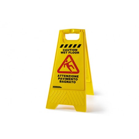 CARTELLO SEGNALATORE PAVIMENTO BAGNATO PERFETTO