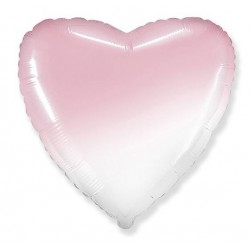 PALLONE MYLAR CUORE ROSA BABY SFUMATO 32" 80cm 1pz
