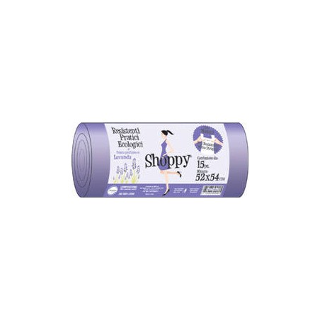 SACCHI NU SHOPPY C/MANIGLIE 52x70cm (52x54cm)  PROFUMATI 15pz PROFUMO DI LAVANDA