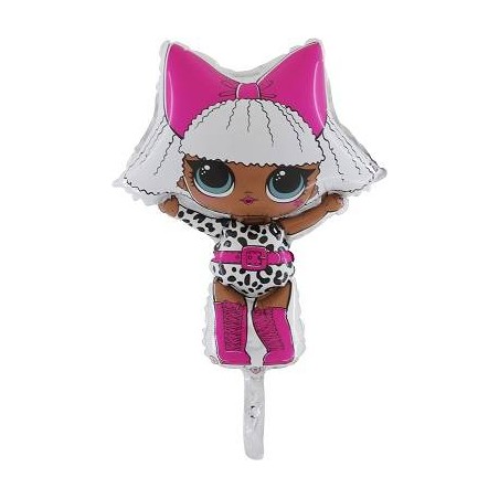 PALLONE MYLAR MINI SHAPE LOL DIVA