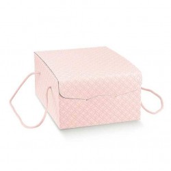 SCATOLA SEGRETO C/CORDINI 33,5x23,5x14cm MATELASSè ROSA