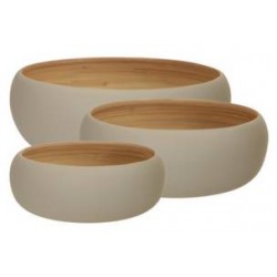 CIOTOLA BAMBOO BOWL Ø25cm MATT GREEN  3/3