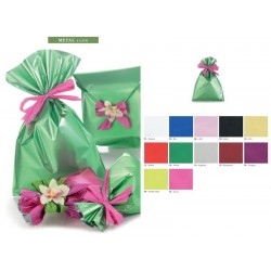 BUSTE REGALO P.P.L. 8x15 ARGENTO SATINATO METAL 50PZ