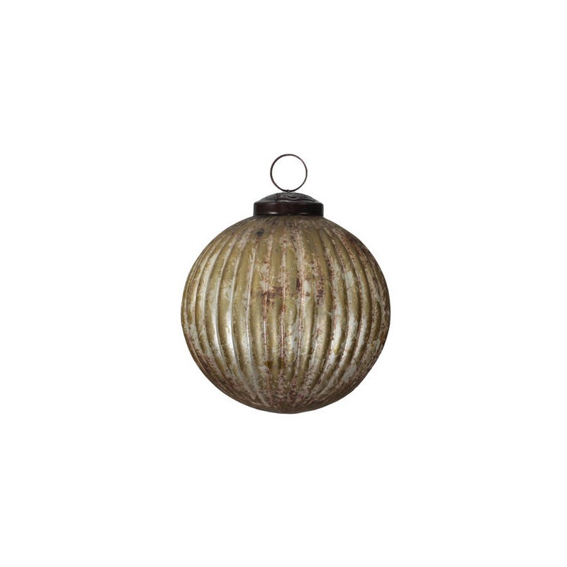 PALLA VETRO A COSTE ø10cm ORO