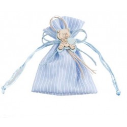 SACCHETTO RIGHE C/ORSETTO BOY H.11cm 12pz