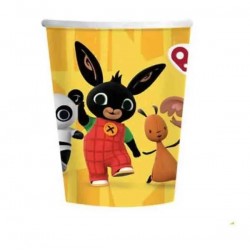 BICCHIERI CARTA 250cc BING ARANCIO 8pz