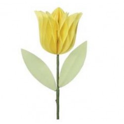TULIPANO IN CARTA Ø7,5x8cm GIALLO
