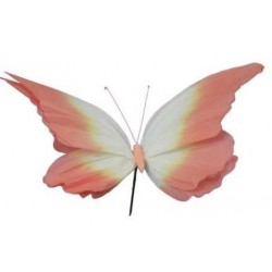 FARFALLA ROSA CHIARO CARTA 64x45x20cm