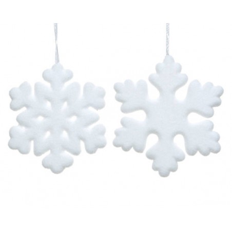 FIOCCO DI NEVE FOAM C/APPENDINO 20x20cm 2ass 1pz