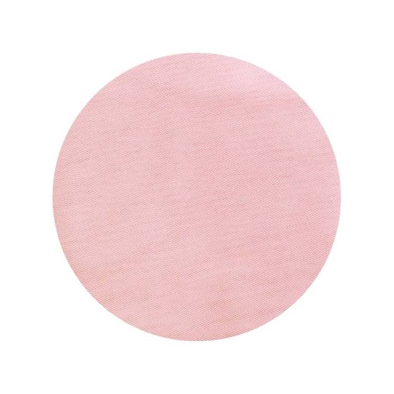 DISCHI TULLE FILE' ø23cm TONDI COLOR ROSA 50pz