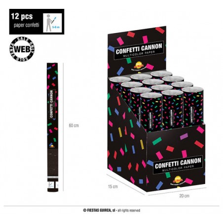 SPARA CORIANDOLI MULTICOLORE 60cm