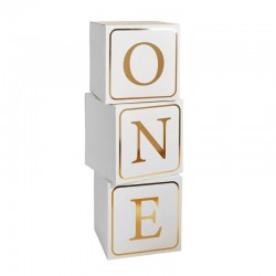 BLOCCHI CON SCRITTA ONE ORO