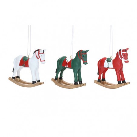 CAVALLO A DONDOLO C/APPENDINO H.7cm 3ass.1pz