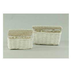 BAULETTO VIMINI BIANCO C/COP  22x11 H9 cm 2/2