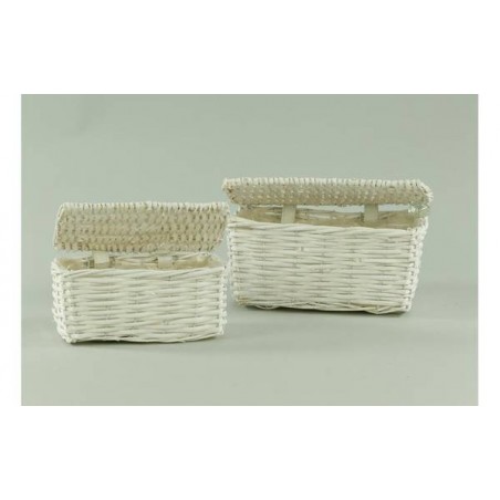 BAULETTO VIMINI BIANCO C/COP  22x11 H9 cm 2/2