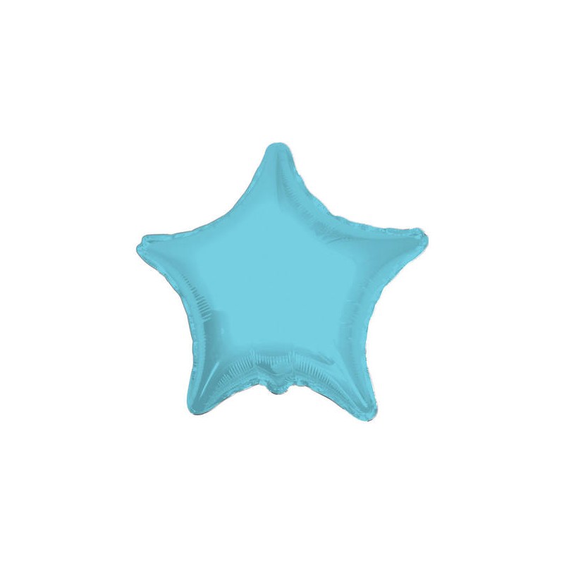 PALLONE MYLAR STELLA 18'' 45cm AZZURRO RC