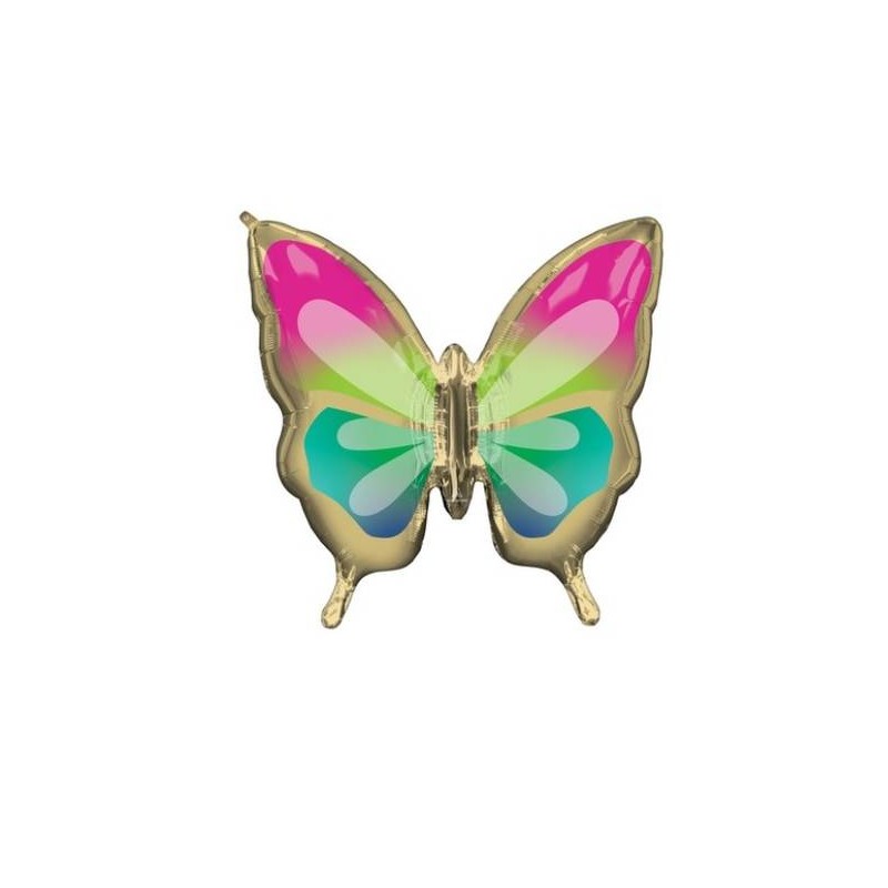 PALLONE MYLAR S/SHAPE FARFALLA 76x71cm