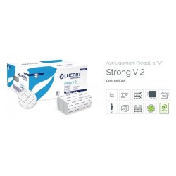 ASCIUGAMANI A "V" PURA CELLULOSA STRONG LUCART 3800pz...