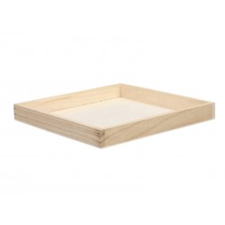 VASSOIO LEGNO 25x25x3cm