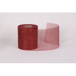 RETINA GLITTERATA mm100x20mt COL.31 ROSSO