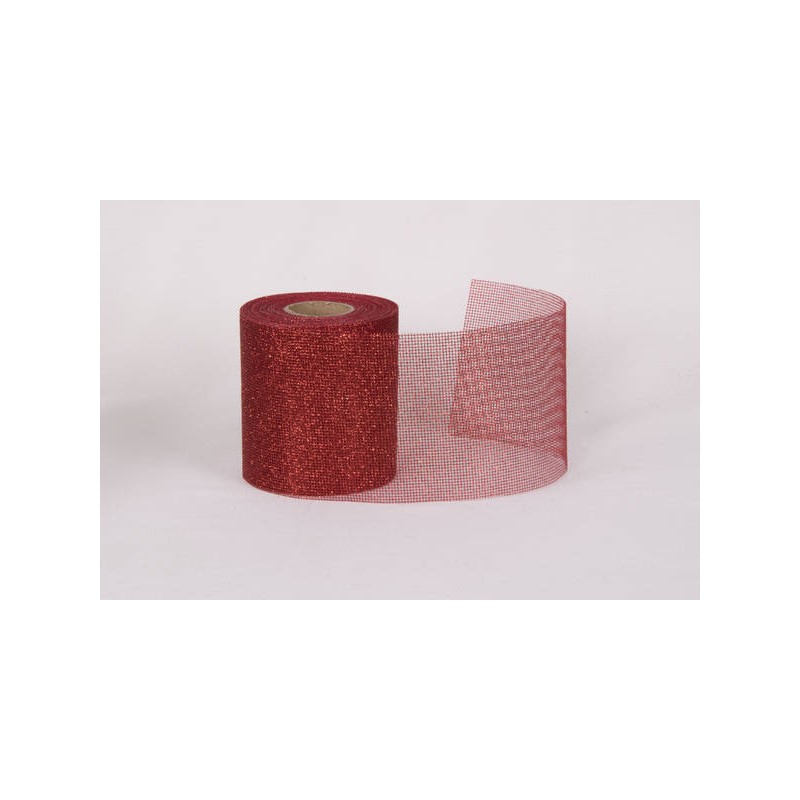 RETINA GLITTERATA mm100x20mt COL.31 ROSSO