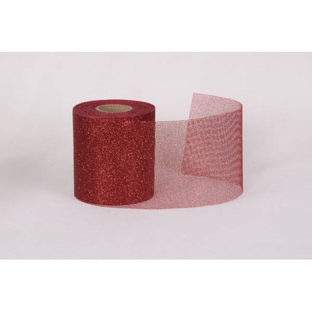RETINA GLITTERATA mm100x20mt COL.31 ROSSO