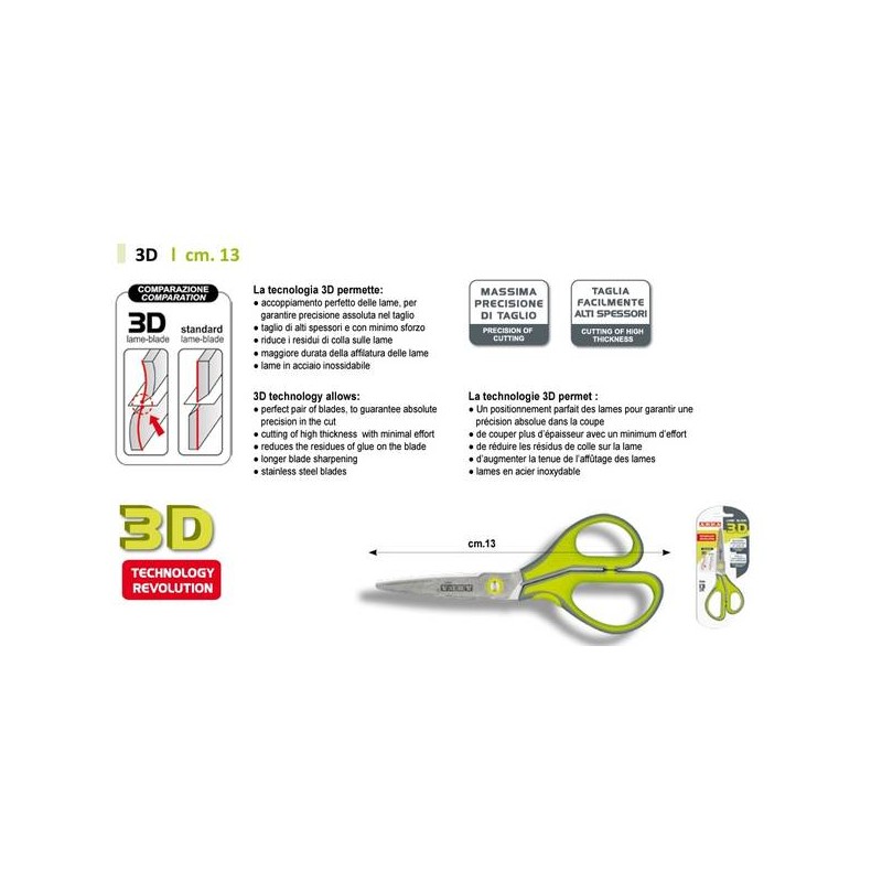 FORBICI 3D 13cm ARDA