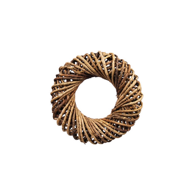 CORONA  NATURAL STRUTTURA METALLO INTERNA Ø40x10cm