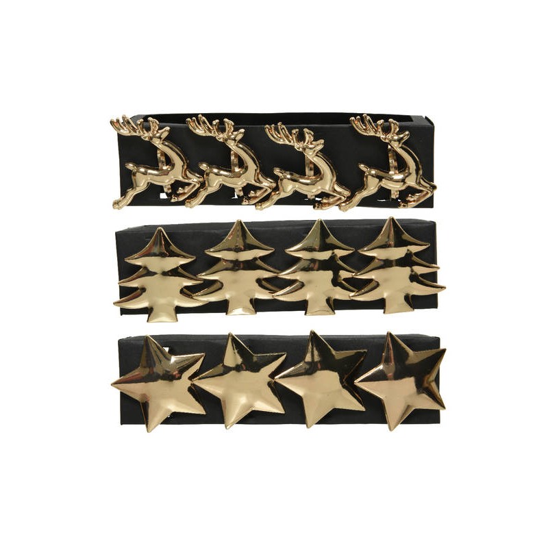 PORTA TOVAGLIOLO ZINC ORO 3ass. 5cm box 4pz