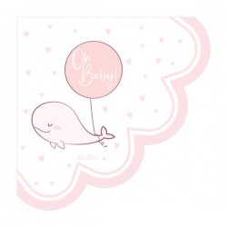 TOVAGLIOLI 33x33 OH BABY! ROSA 16pz
