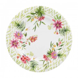 PIATTI PASSION FLOWER 27cm 8pz