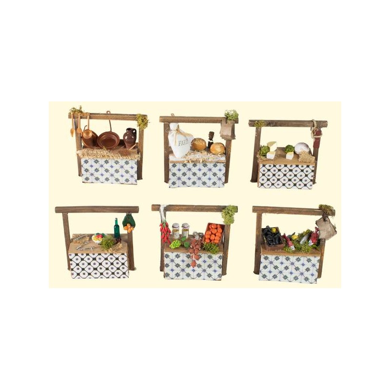 BANCO 12x5x11cm IN LEGNO 6ass. 1PZ