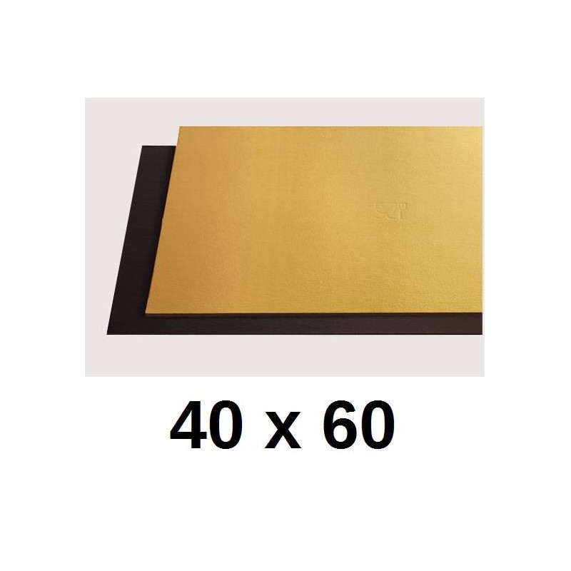 TAVOLETTE CARTONE 2400gr/mq ORO/NERO 40x60cm LISCE 10kg