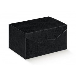 SCATOLA SEGRETO 39x27x23,5cm SETA NERO