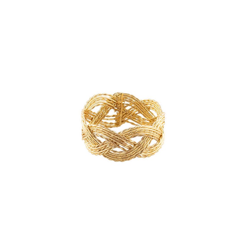 PORTA TOVAGLIOLO METAL TRECCIA ORO 5,5cm