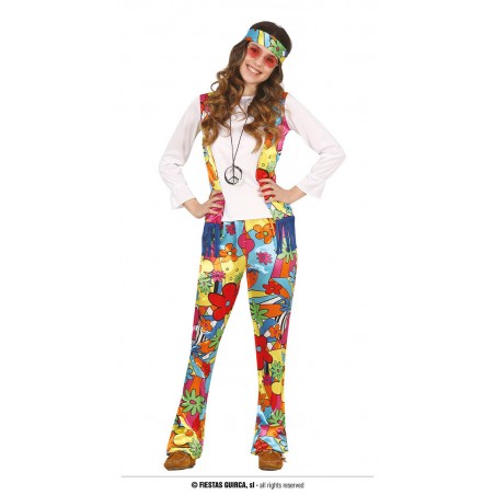 COSTUME HIPPIE RAGAZZA 14-16 ANNI