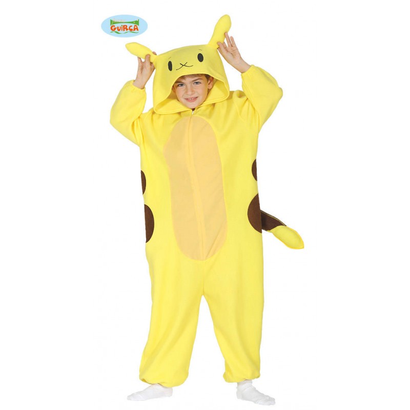 COSTUME GIALLO PIKA ELETTRO 7-9 anni