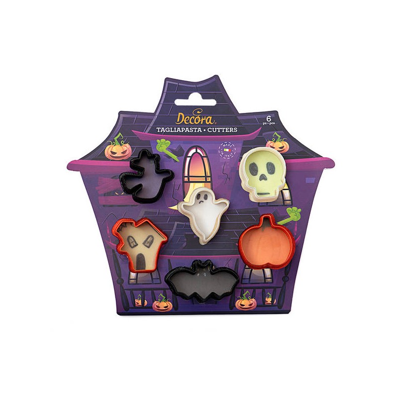 SET MINI TAGLIAPASTA HALLOWEEN 6pz DECORA