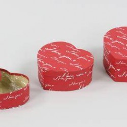 SCATOLA CUORE ROSSA CON SCRITTE BIANCA 3/3