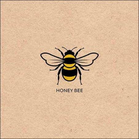 TOVAGLIOLI 33x33 RECYCLED HONEY BEE YELLOW 20pz