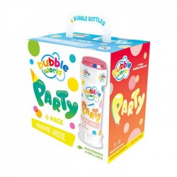 PARTY PACK BOLLE DI SAPONE BUBBLE 6pz
