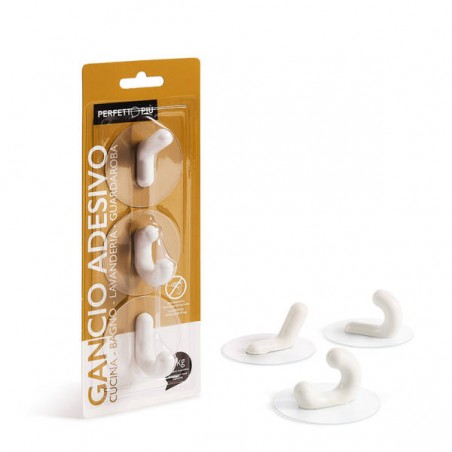 GANCIO ADESIVO 3PZ ASS.TO PERFETTO